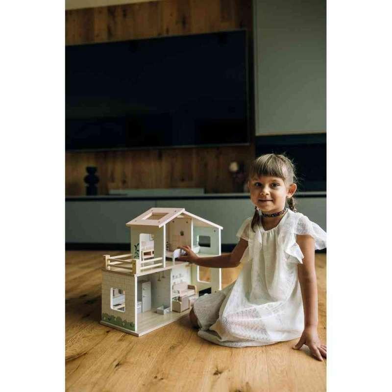 FREE2PLAY DRVENA KUĆICA ZA LUTKE S NAMJEŠTAJEM ELLA 