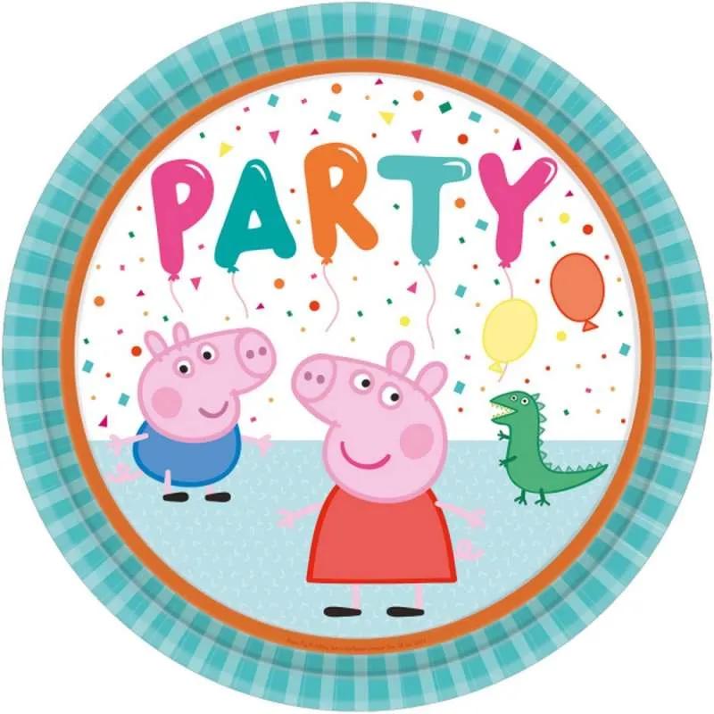 AMSCAN TANJIR 23 CM PEPPA PIG 8 KOM