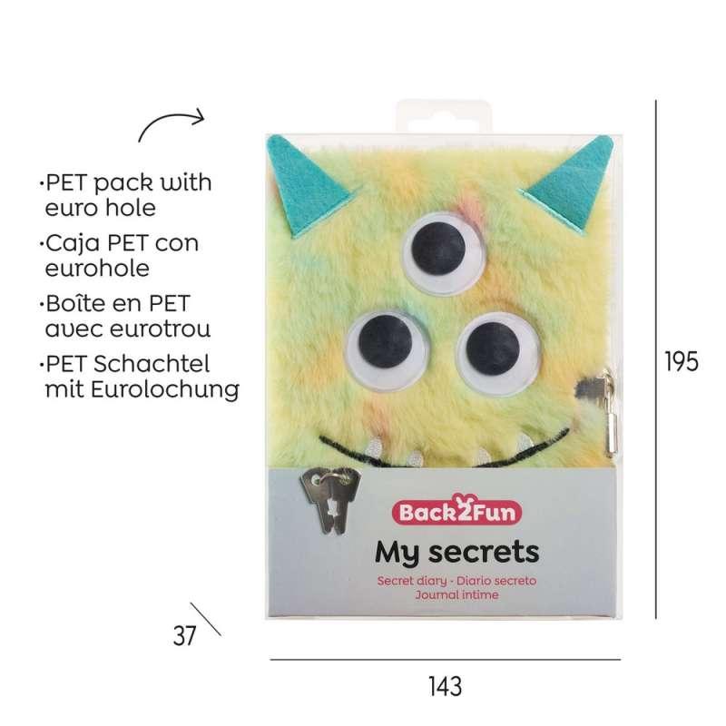 BACK2FUN TAJNI DNEVNIK FLUFFY MONSTER 