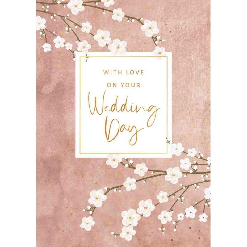 ART46071 GOLD RUSH cESTITKA WITH LOVE ON YOUR WEDDING DAY 