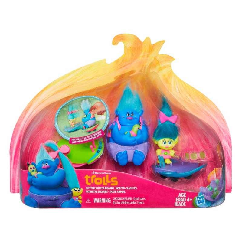 TROLLS FIGURE NA SKITTER BOARDS 