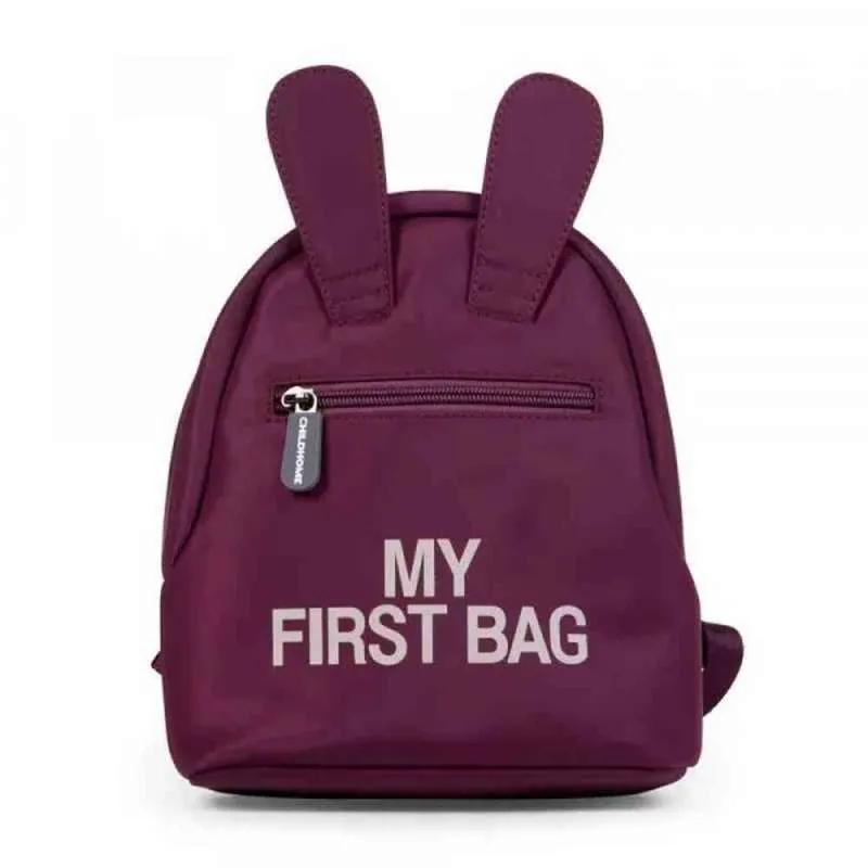 CHILDHOME MY FIRST BAG CHILDRENS BACKPACK AUBERGINE