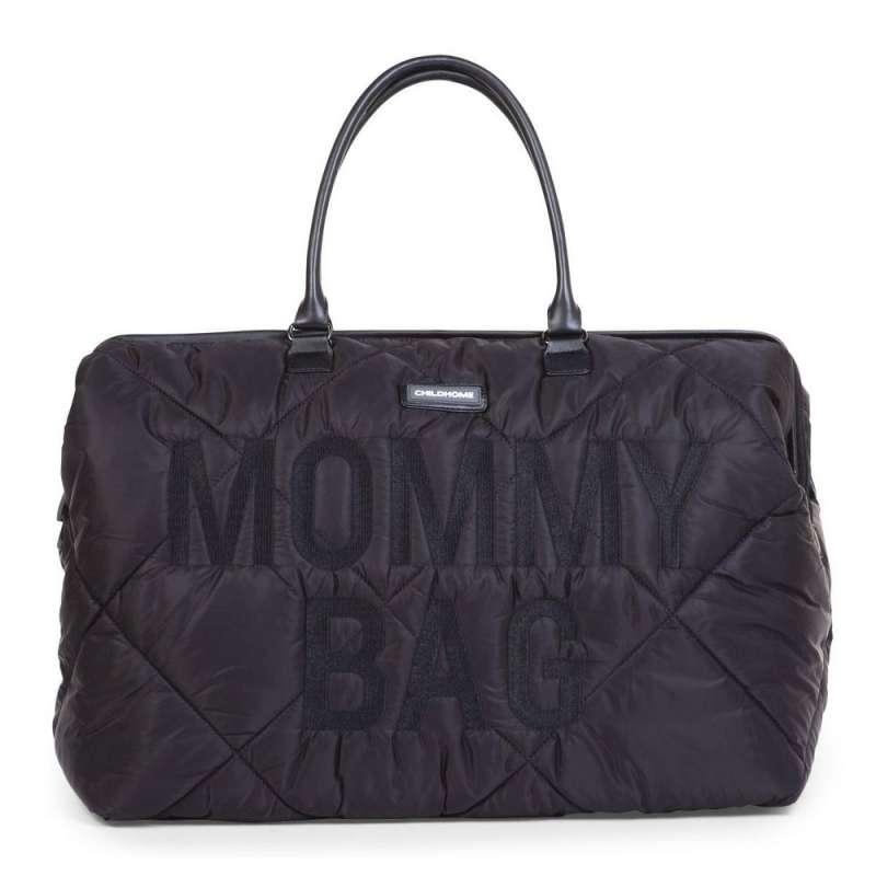 CHILDHOME MOMMY BAG NURSERY BAG PUFFERED BLACK