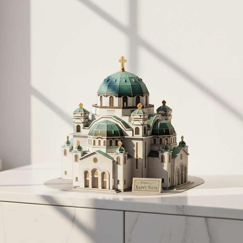 CBF210700 CUBIC FUN PUZZLE TEMPLE OF SAINT SAVA DS1070h 