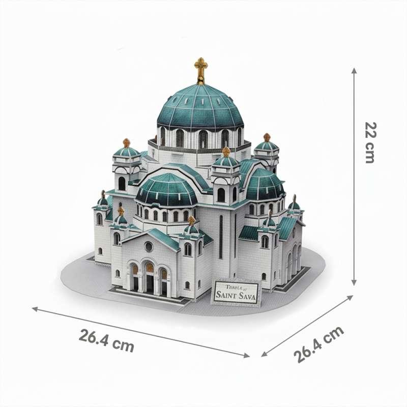 CBF210700 CUBIC FUN PUZZLE TEMPLE OF SAINT SAVA DS1070h 