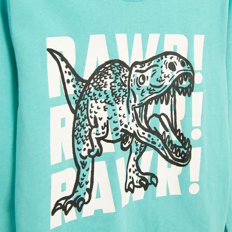 COOL CLUB MAJICA DUG RUKAV TURQUOISE BOTANIC