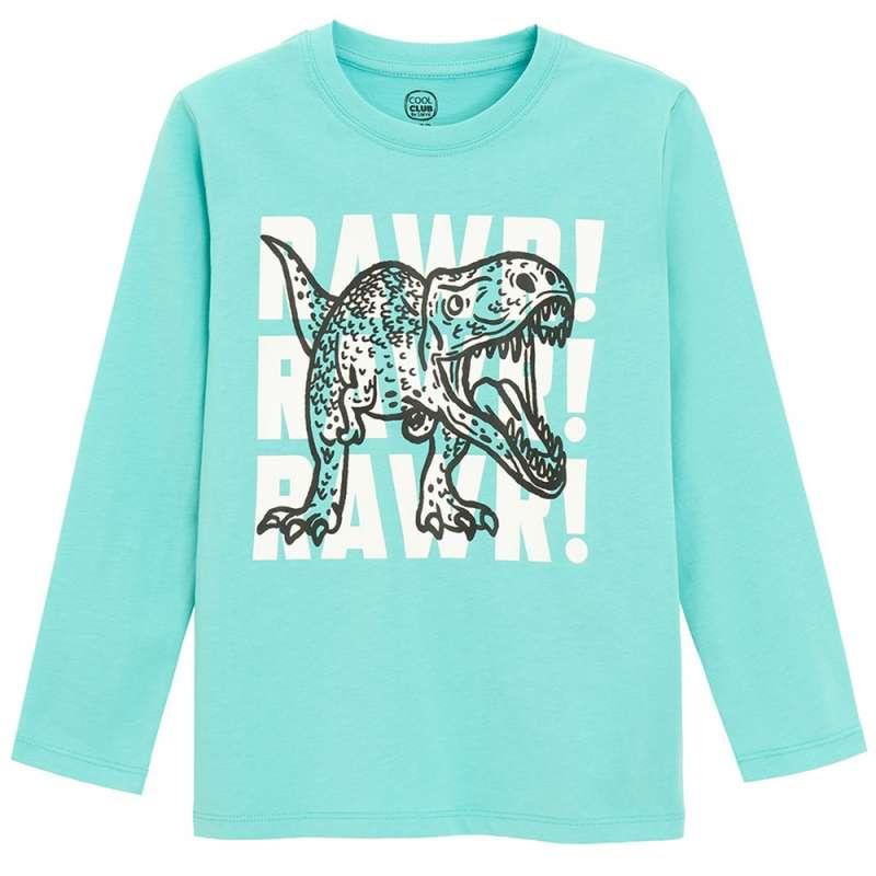 COOL CLUB MAJICA DUG RUKAV TURQUOISE BOTANIC