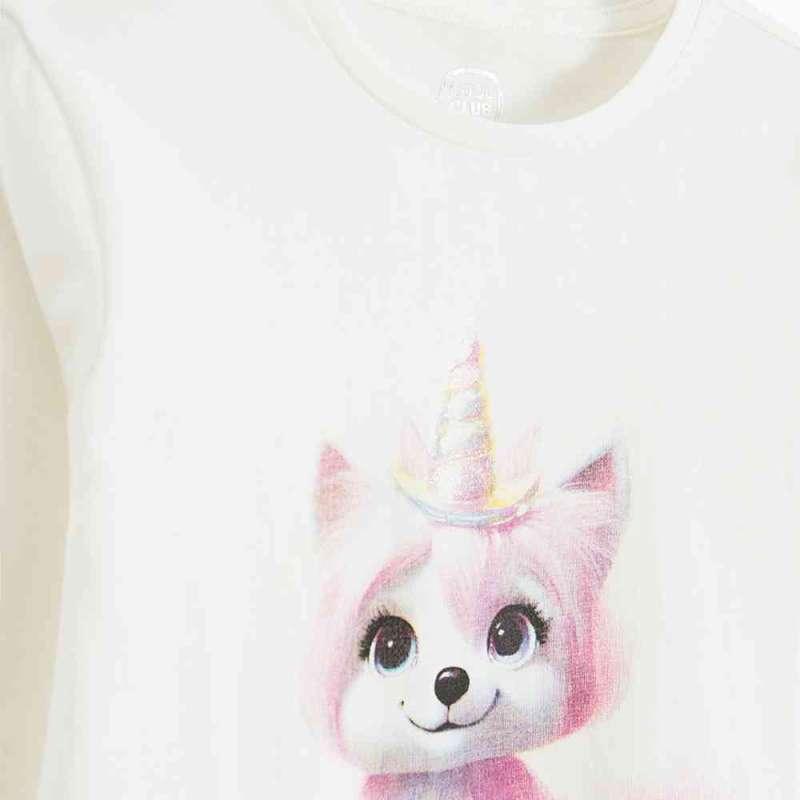 COOL CLUB MAJICA DUG RUKAV WHITE
