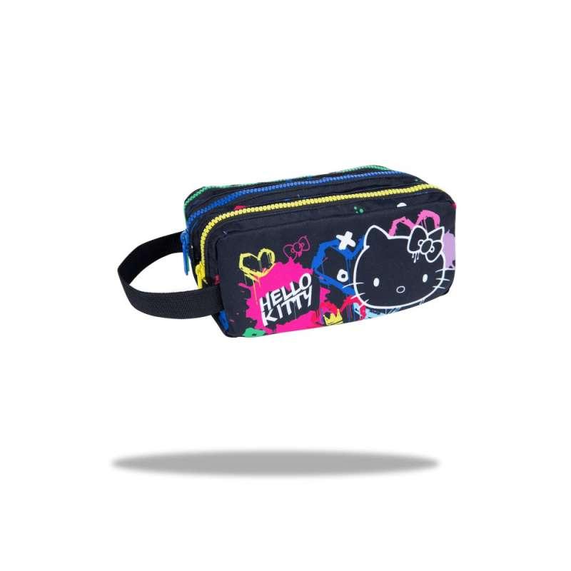 HELLO KITTY PERNICA 2 ZIPA PRAZNA BLACK NEON 