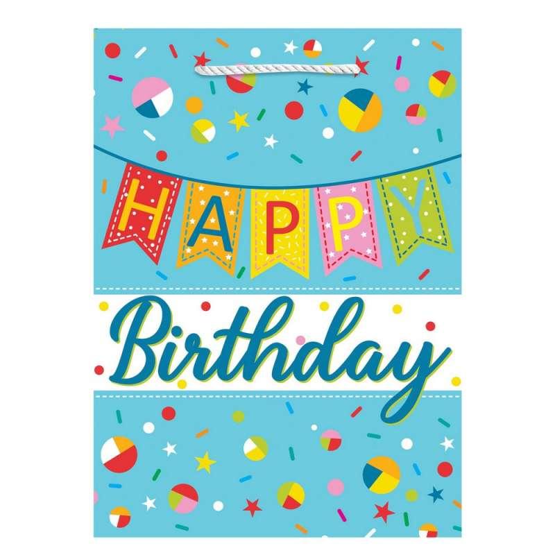 DUK39477 UKRASNA KESA JUMBO HAPPY B-DAY BLUE 