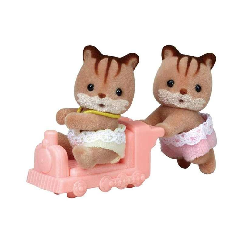 SYLVANIAN WALNUT SQUIRREL TWINS 