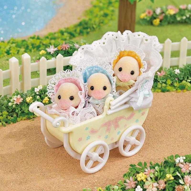 SYLVANIAN DARLING DUCKLINGS BABY CARRIAGE