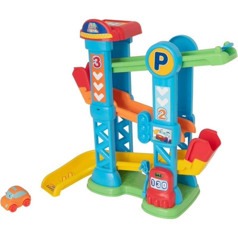 HL1425003 TINY TEAMSTERZ TUMBLING TOWER + 1 CAR SET 