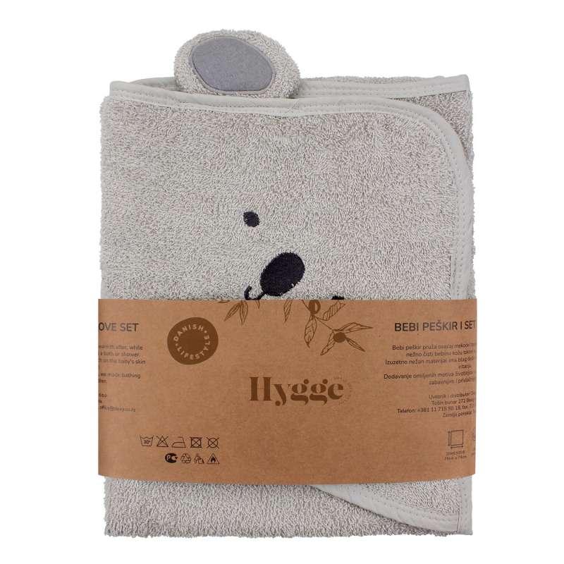 HYGGE PESKIR I RUKAVICA PASTEL GREEN 