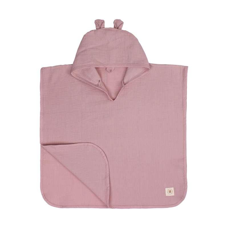 HYGGE PONCO OD MUSLINA DUSTY ROSE 