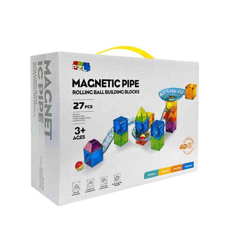 ITT39613 MAGNETNE KOCKE STAZA ZA LOPTICE MINI 27 KOM 