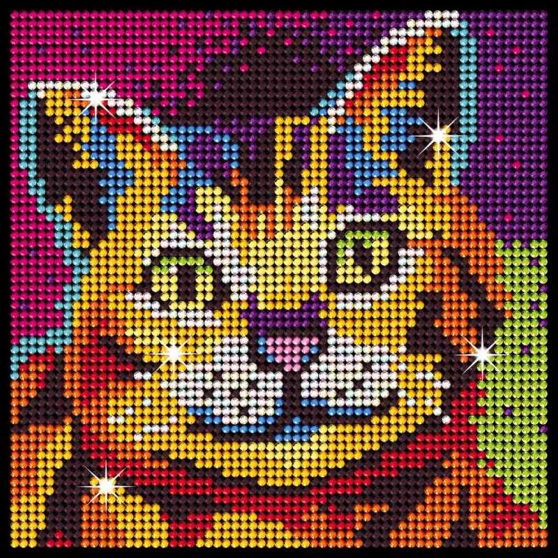 KFFP2022  CLASSIC DIAMOND ART SET KITTEN 