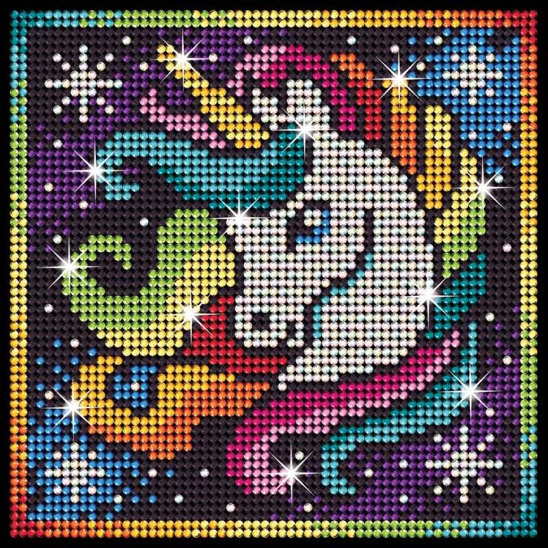 KFFP2028 CLASSIC DIAMOND ART SET UNICORN 