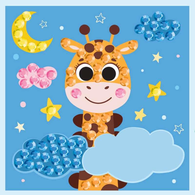 KFFP2504  MINI DIAMOND ART SET GIRAFFE 