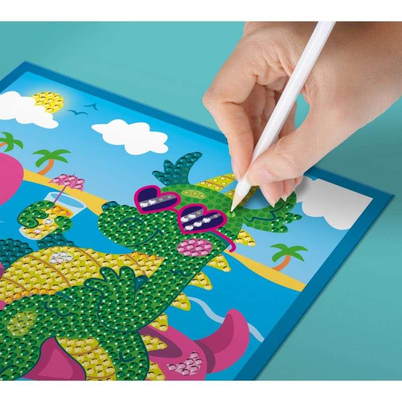 KFFP2512 JUNIOR DIAMOND ART SET COOL DRAGON 
