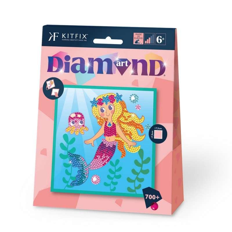 KFFP2515 JUNIOR DIAMOND ART SET MERMAID PRINCESS 