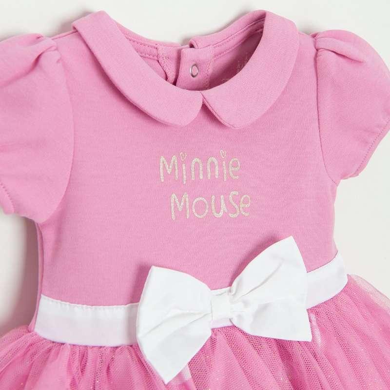COOL CLUB SET BODI DUG RUKAV, DONJI DEO I TRAKA ZA KOSU DISNEY MINNIE MOUSEPINK