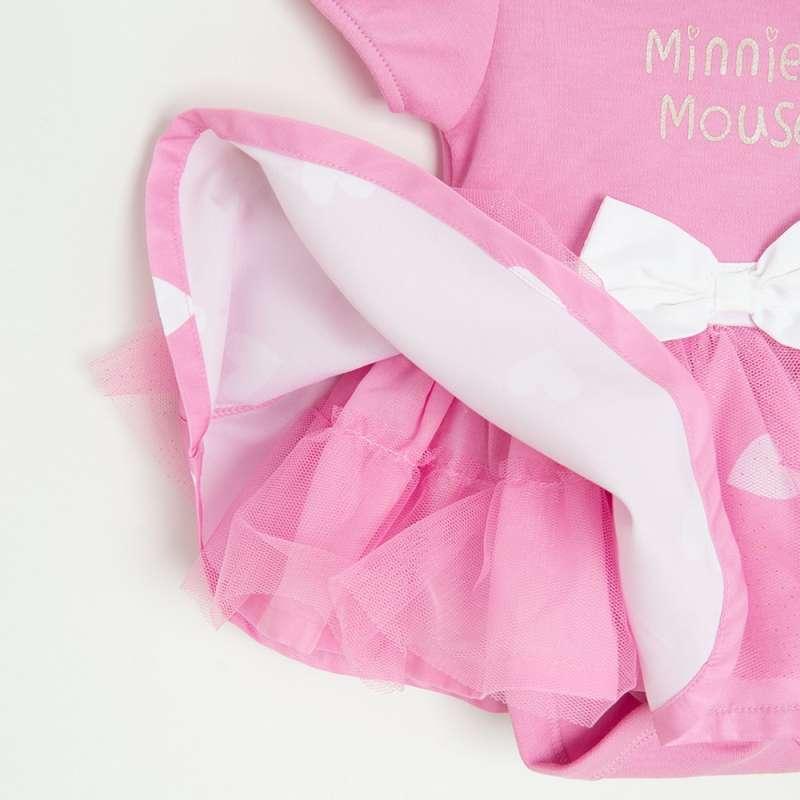 COOL CLUB SET BODI DUG RUKAV, DONJI DEO I TRAKA ZA KOSU DISNEY MINNIE MOUSEPINK