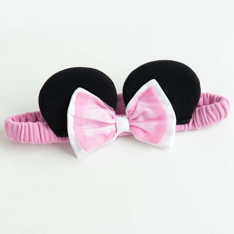 COOL CLUB SET BODI DUG RUKAV, DONJI DEO I TRAKA ZA KOSU DISNEY MINNIE MOUSEPINK