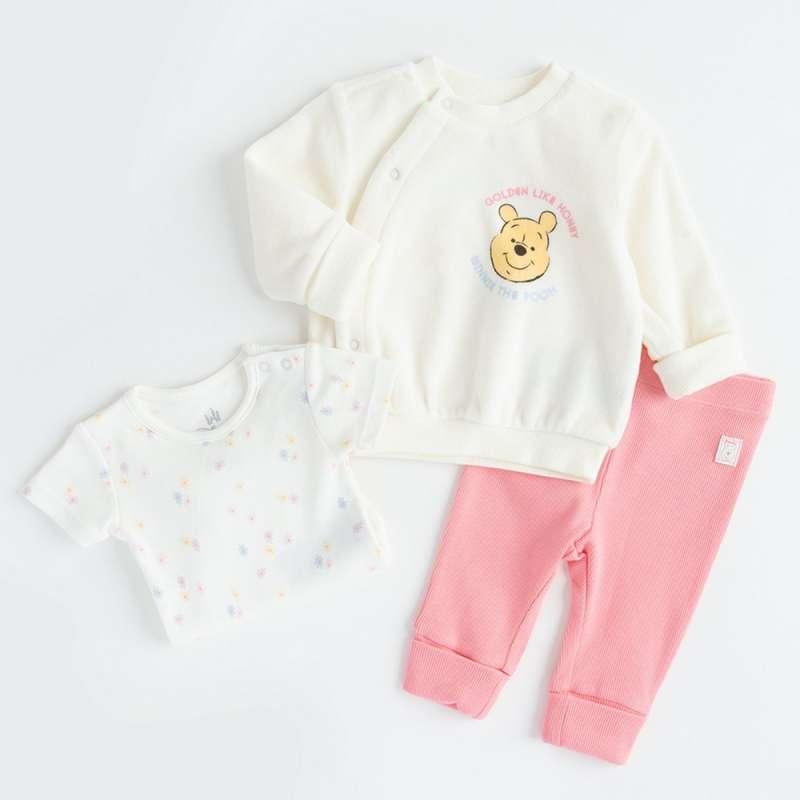 COOL CLUB SET BODI DUG RUKAV, DONJI DEO I TRAKA ZA KOSU DISNEY WINNIE THE POOH M
