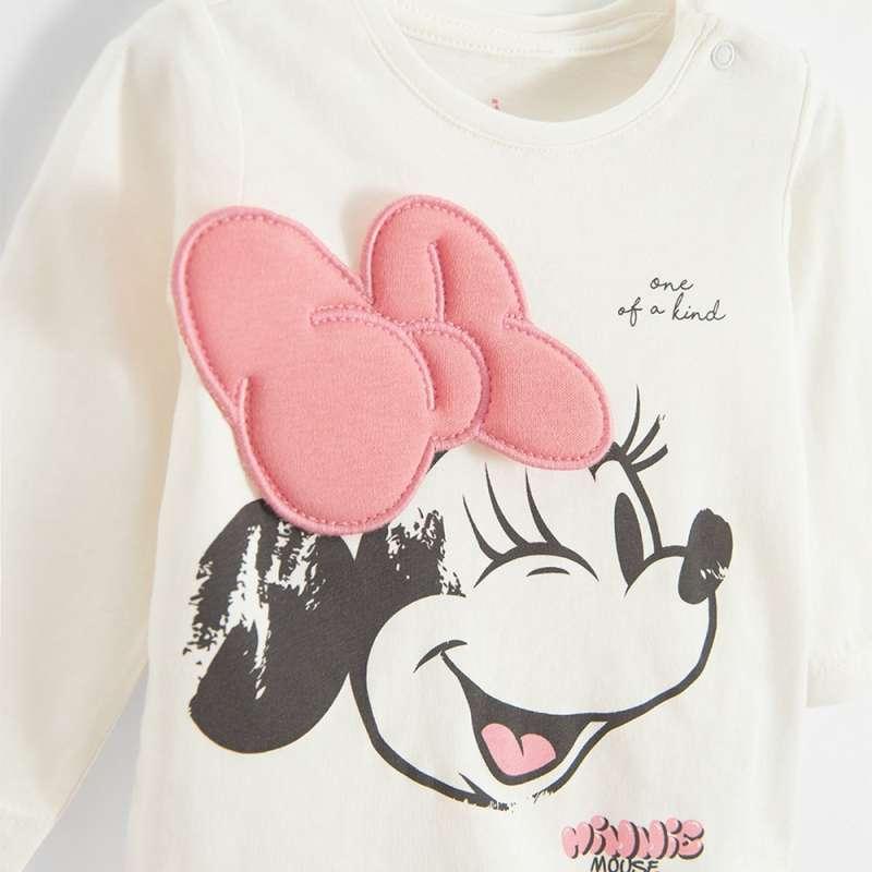 COOL CLUB MINNIE MOUSE MAJICA DUG RUKAV CREAMY 