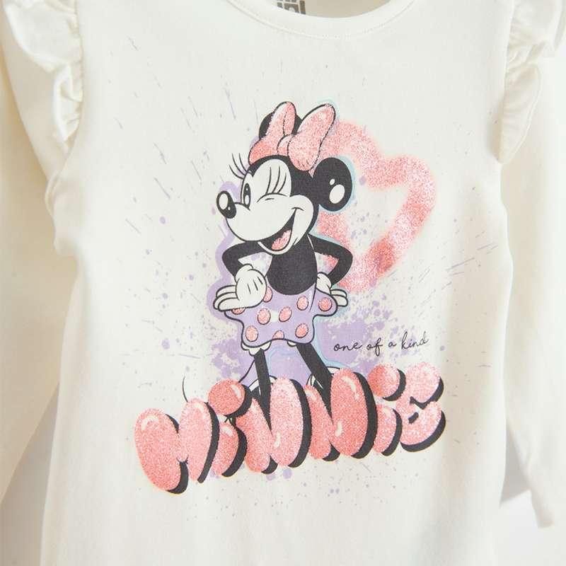 COOL CLUB MINNIE MOUSE BODI DUG RUKAV CREAMY