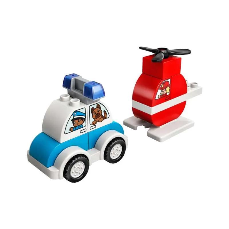 LEGO DUPLO MY FIRST VATROGASNI HELIKOPTER I POLICIJSKI AUTOM