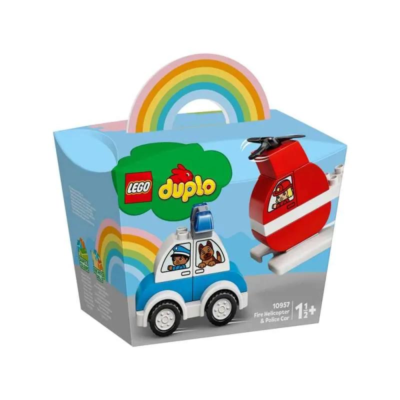 LEGO DUPLO MY FIRST VATROGASNI HELIKOPTER I POLICIJSKI AUTOM 