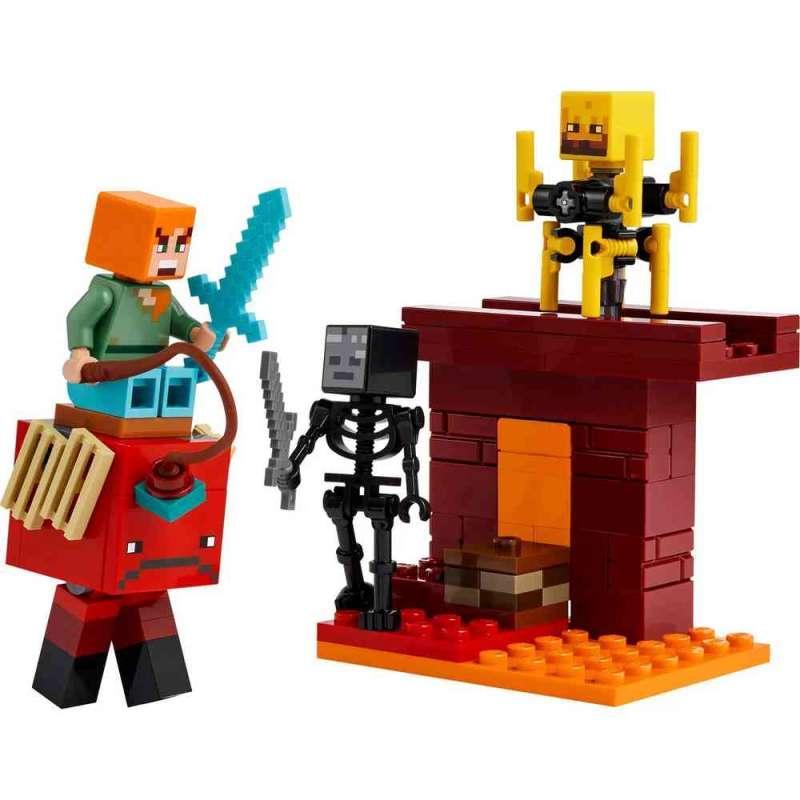 LEGO MINECRAFT THE NETHER LAVA BATTLE