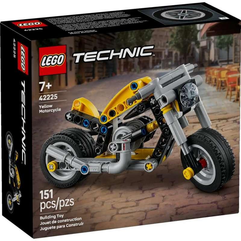 LEGO TECHNIC YELLOW MOTORCYCLE 