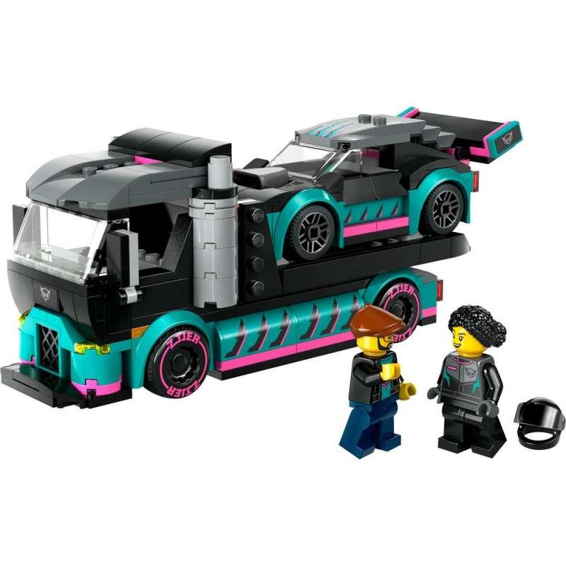 LEGO CITY RACE CAR AND CAR CARRIER TRUCK
