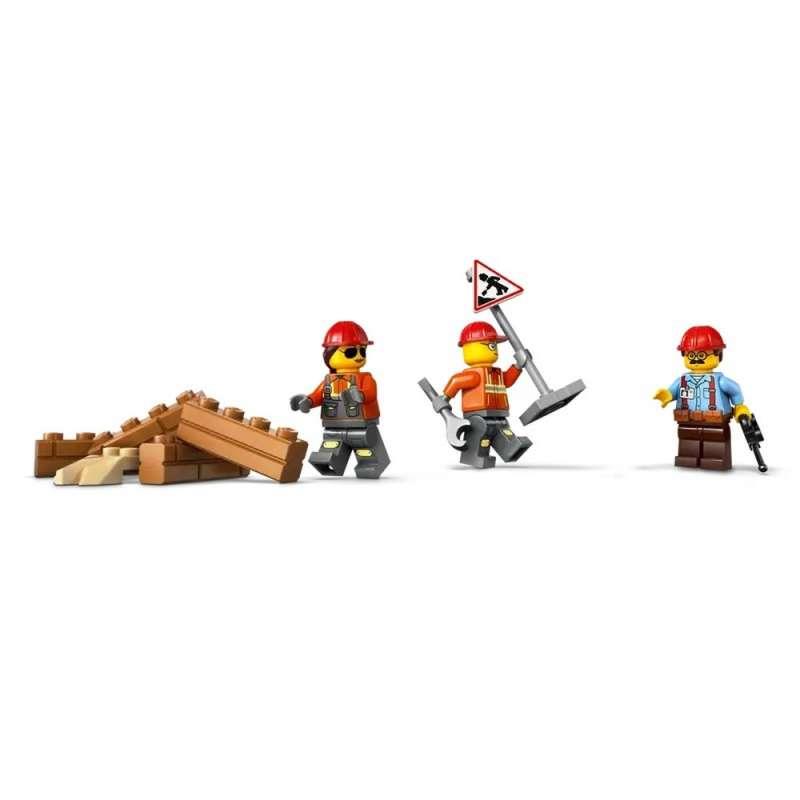 LEGO CITY YELLOW BULLDOZER WITH FRONT LOADER 