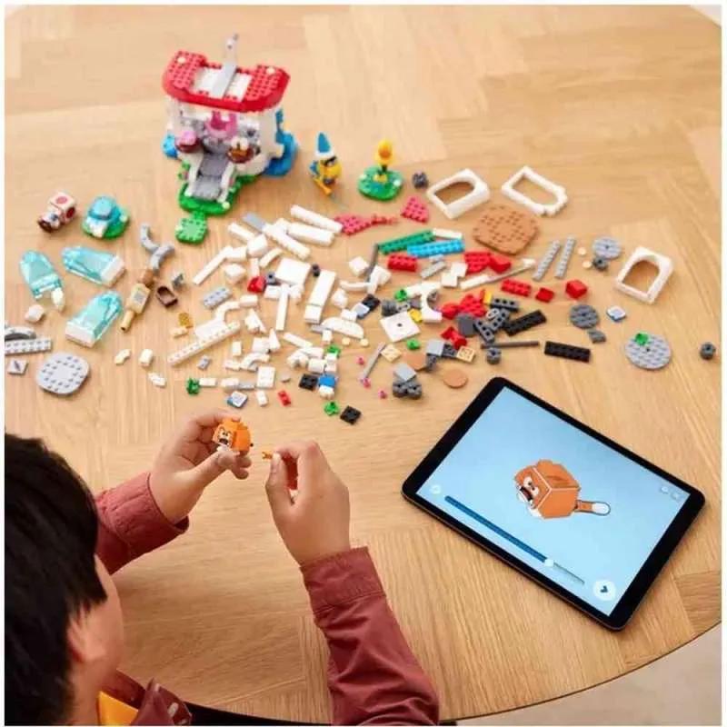LEGO SUPER MARIO PEACH ODIJELO MACKE I ZALEDJENI TORANJ - KOMPLET ZA NADOGRADNJU