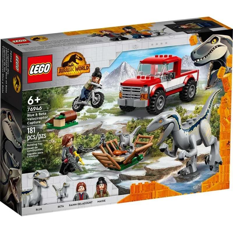 LEGO JURASSIC WORLDBlue & Beta u zamci za Velociraptore 