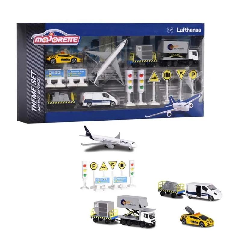 MAJORETTE AERODROM LUFTHANSA SET 