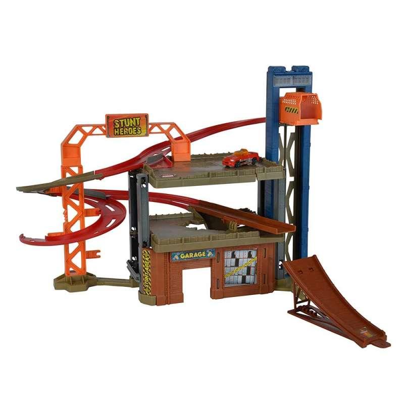 MAJORETTE VELIKI SET SA RAMPAMA I 1 VOZILOM STUNT HEROES