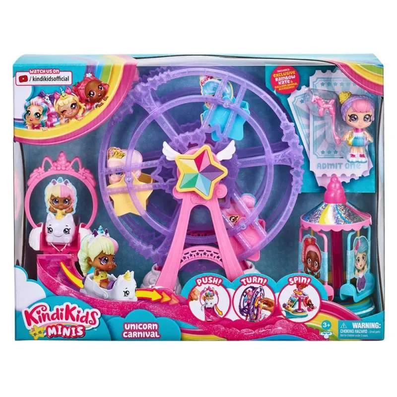 KINDY KIDS MINIES UNICORN CARNEVAL PLAYSET