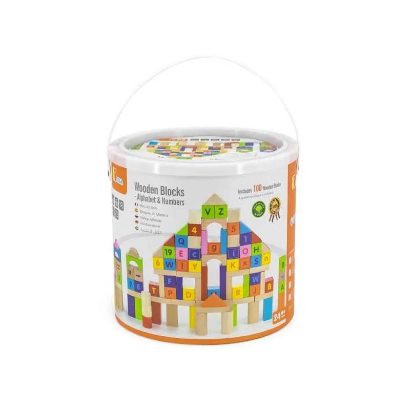 IGRA DRVENE KOCKE SLOVA I BROJEVI 3CM 100KOM