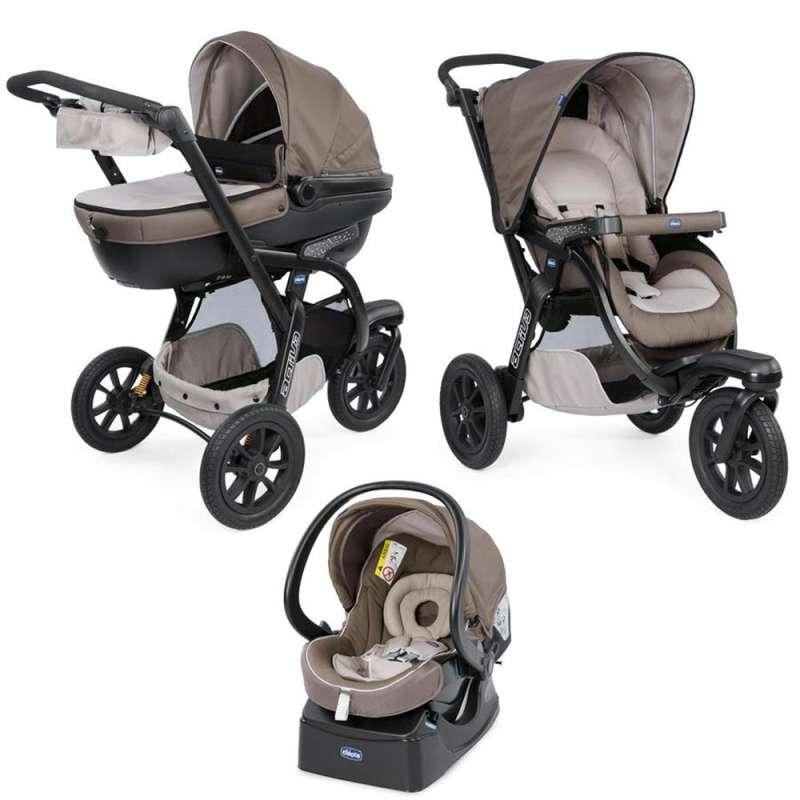 CHICCO TRIO ACTIV3 WITH KIT CAR, DOVE GREY 