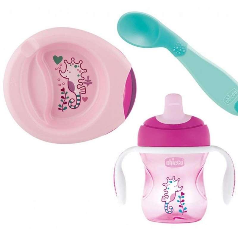 CHICCO SET ZA JELO 6M+, ZA CURICE 