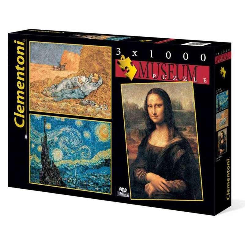 CLEMENTONI PUZZLE 3X1000 MUSEUM COLLECTION 2