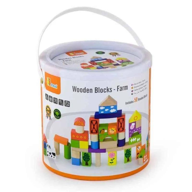 DRVENE KOCKE FARMA 50 KOM