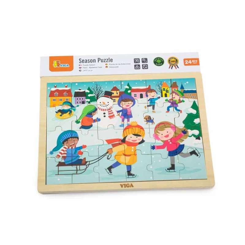 DRVENE PUZZLE ZIMA 