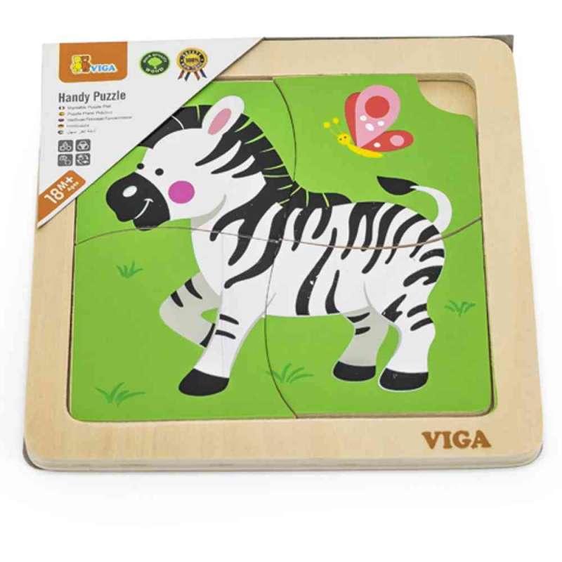 DRVENE PUZZLE ZEBRA 