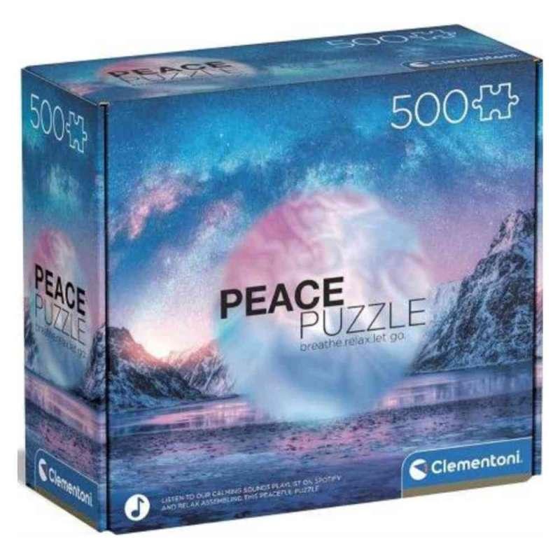 CLEMENTONI PUZZLE 500 PEACE LIGHT BLUE